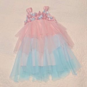 Biscotti butterfly tiered tulle dress